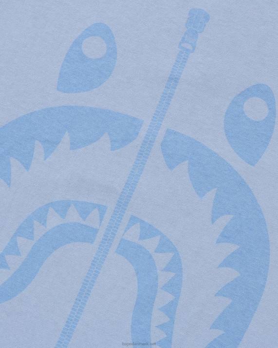 A Bathing Ape Mænd pigment haj t-shirt HH6J280 lyseblå