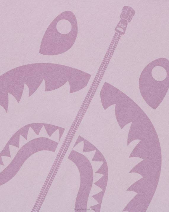 A Bathing Ape Mænd pigment haj t-shirt HH6J282 røget drue