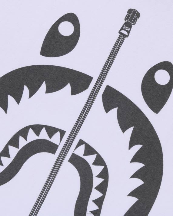 A Bathing Ape Mænd pigment haj t-shirt HH6J283 hvid