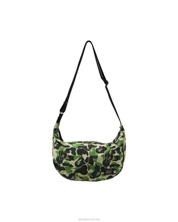A Bathing Ape Mænd porter abc camo skuldertaske HH6J754 militærgrøn