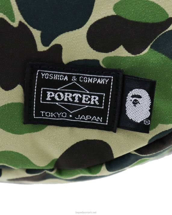 A Bathing Ape Mænd porter abc camo skuldertaske HH6J754 militærgrøn