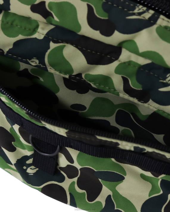A Bathing Ape Mænd porter abc camo taljetaske HH6J755 militærgrøn