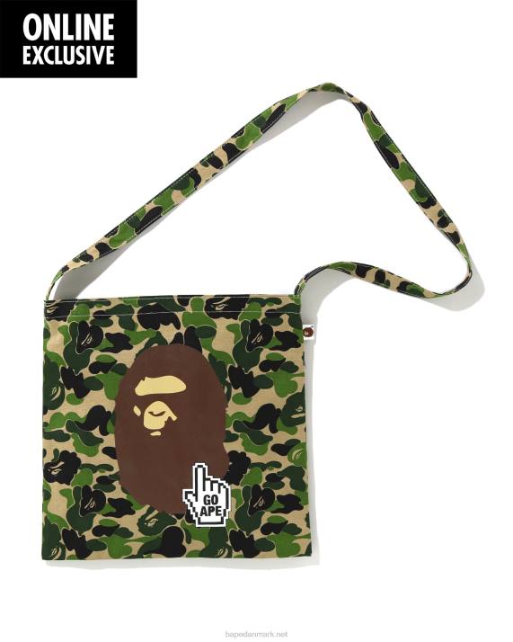 A Bathing Ape Mænd sacoche taske HH6J773 militærgrøn