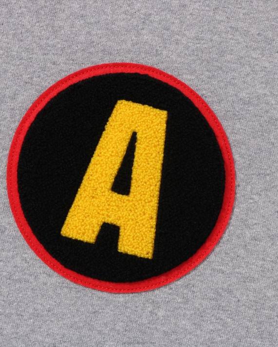 A Bathing Ape Mænd shadow afslappet pasform hættetrøje med fuld lynlås HH6J180 grå