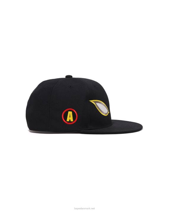 A Bathing Ape Mænd skygge-snap-back-hætte HH6J415 sort