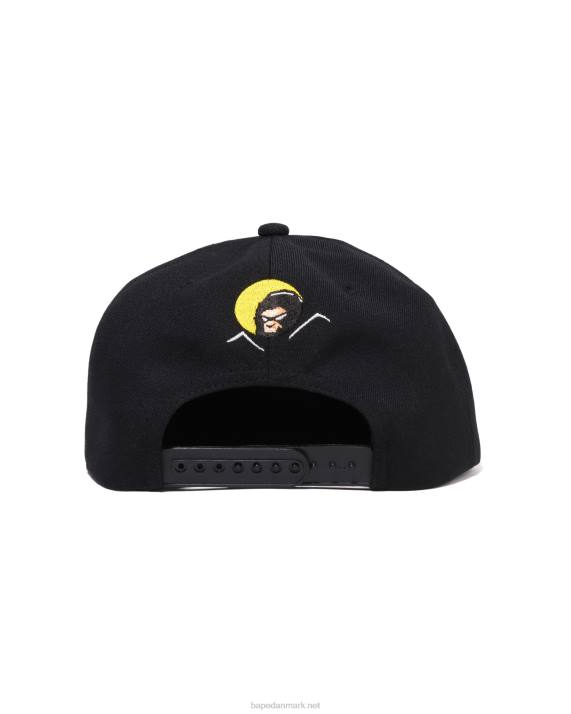 A Bathing Ape Mænd skygge-snap-back-hætte HH6J415 sort