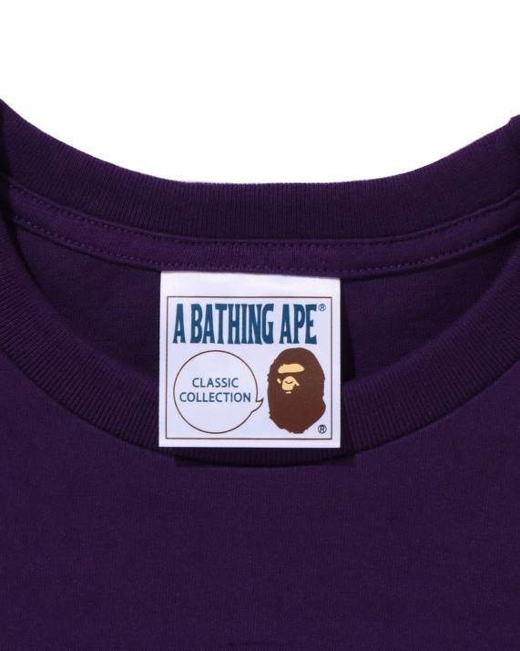 A Bathing Ape Mænd skygge t-shirt HH6J109 lilla