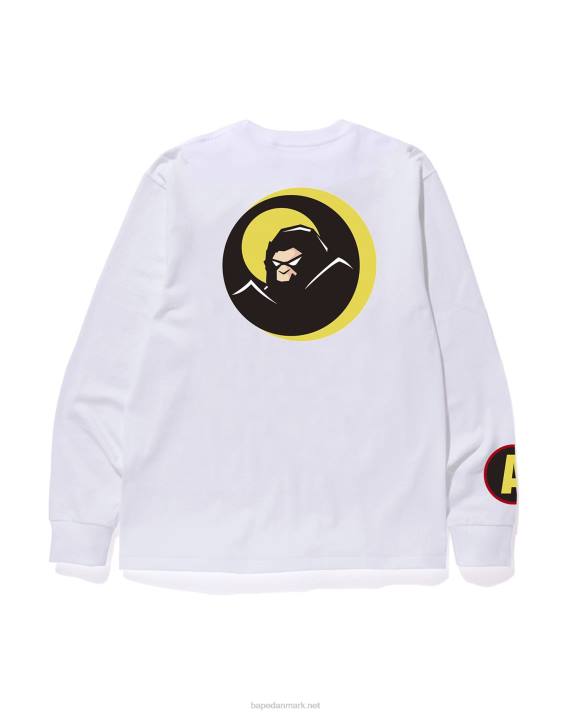 A Bathing Ape Mænd skygge t-shirt HH6J110 hvid