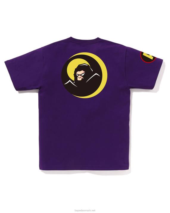A Bathing Ape Mænd skygge t-shirt HH6J173 lilla