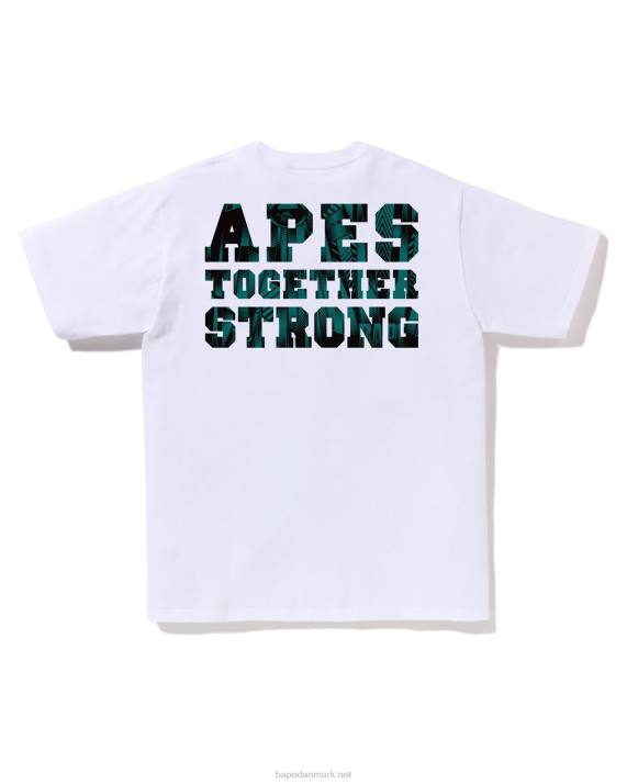 A Bathing Ape Mænd speed racer college ats tee HH6J259 hvid