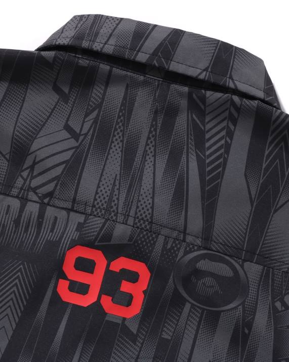 A Bathing Ape Mænd speed racer skjorte med afslappet pasform HH6J313 sort