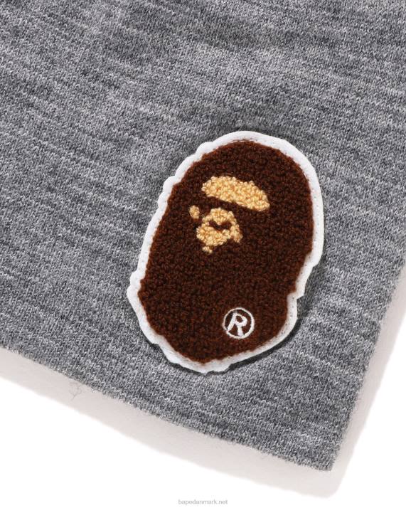 A Bathing Ape Mænd stor hovedstrikket hue HH6J590 grå