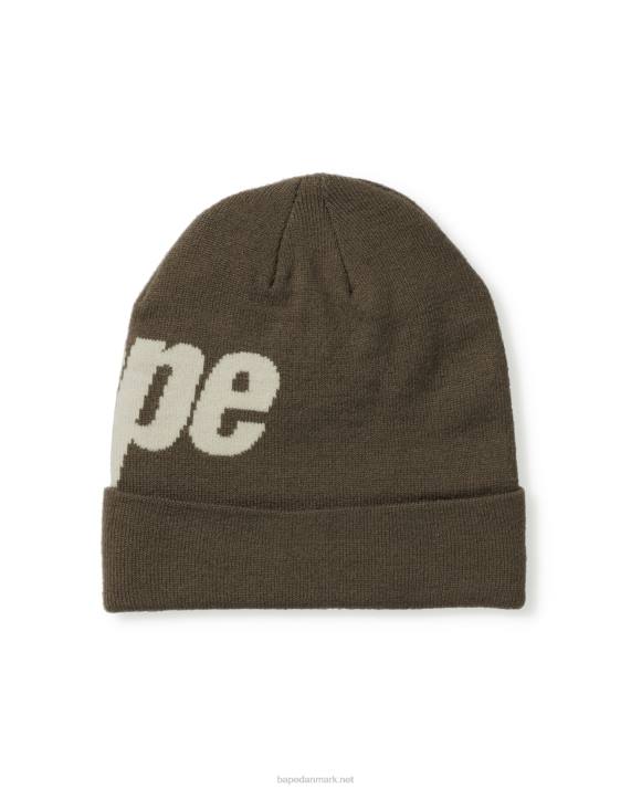 A Bathing Ape Mænd strik hue HH6J629 mørk kaki