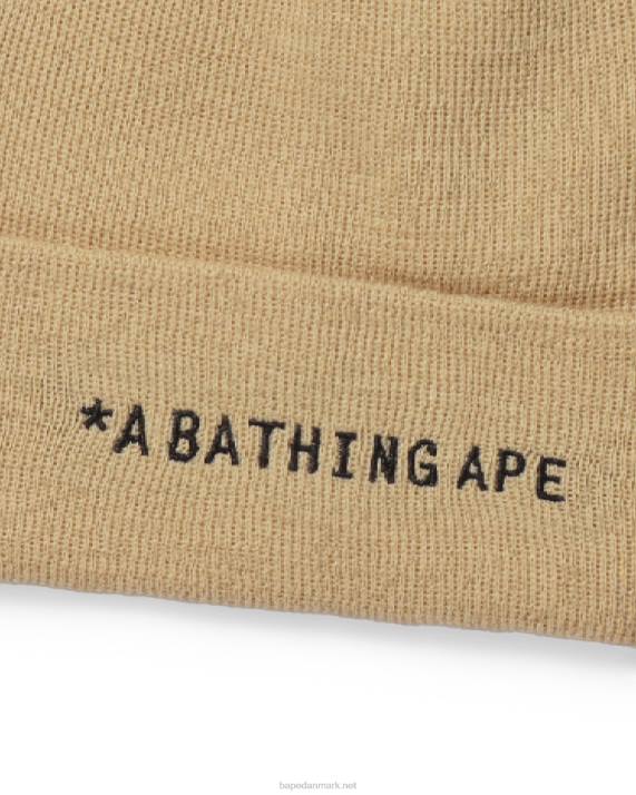 A Bathing Ape Mænd strik hue HH6J638 vaniljeis
