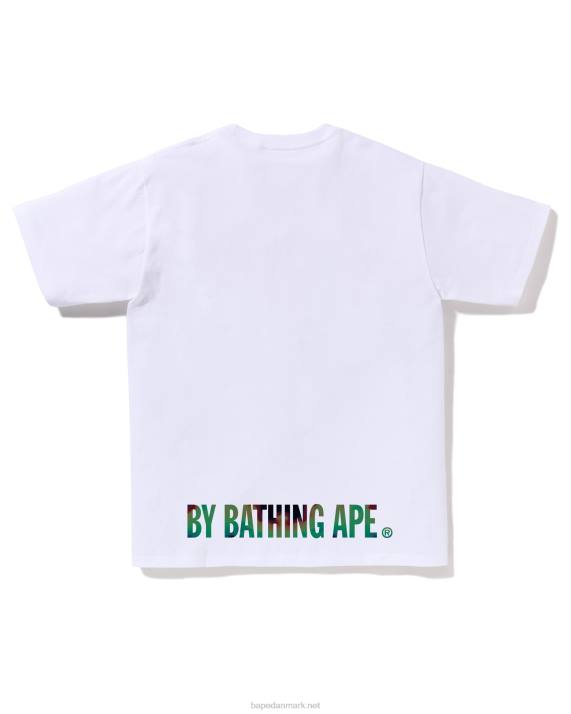 A Bathing Ape Mænd termografi ansigt t-shirt HH6J89 hvid
