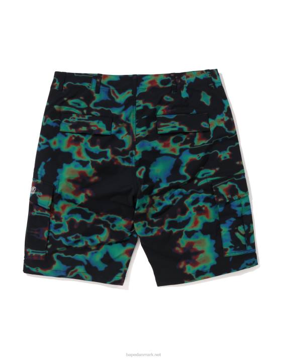 A Bathing Ape Mænd termografi cargo shorts HH6J25 sort