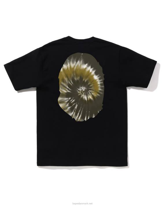 A Bathing Ape Mænd tie-dye big head tee HH6J381 sort