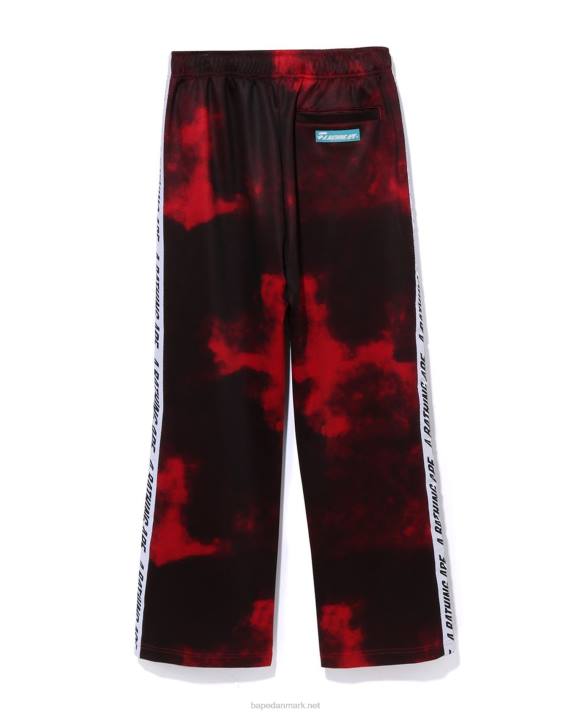 A Bathing Ape Mænd tie dye træningsbukser HH6J239 knaldrød