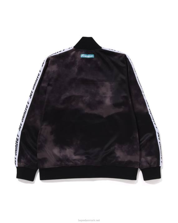 A Bathing Ape Mænd tie dye træningsjakke HH6J248 mørkegrå