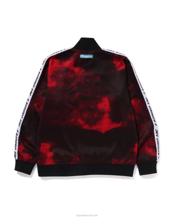 A Bathing Ape Mænd tie dye træningsjakke HH6J249 knaldrød