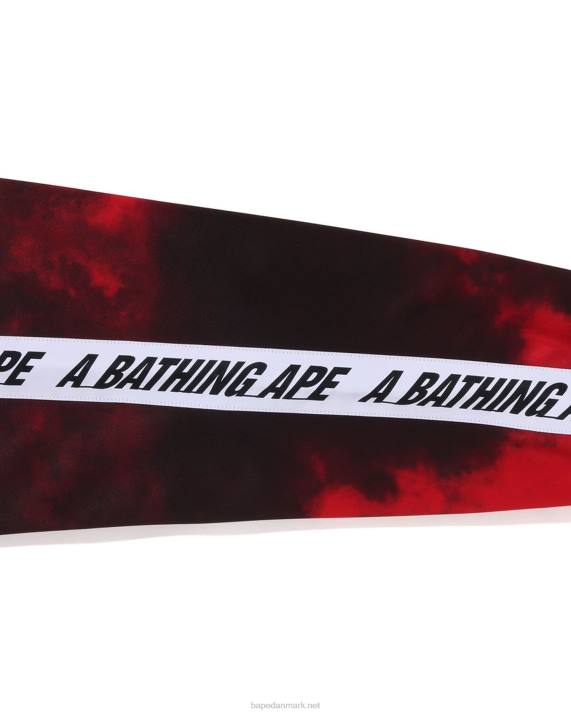 A Bathing Ape Mænd tie dye træningsjakke HH6J249 knaldrød