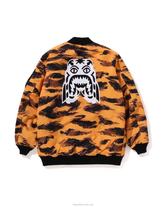A Bathing Ape Mænd tiger camo long ma-1 HH6J327 orange