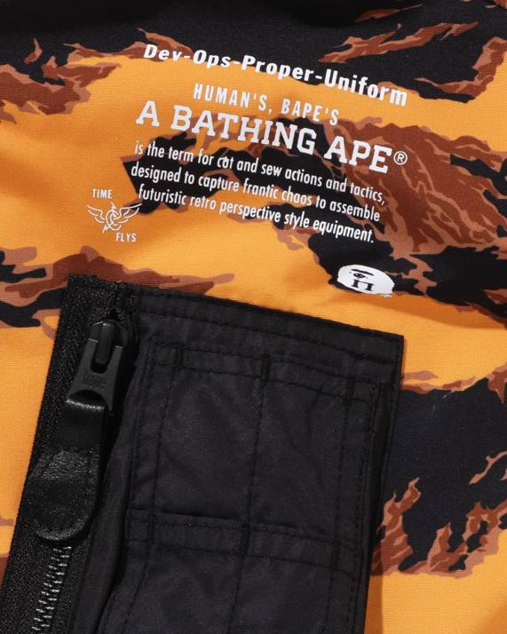 A Bathing Ape Mænd tiger camo long ma-1 HH6J327 orange