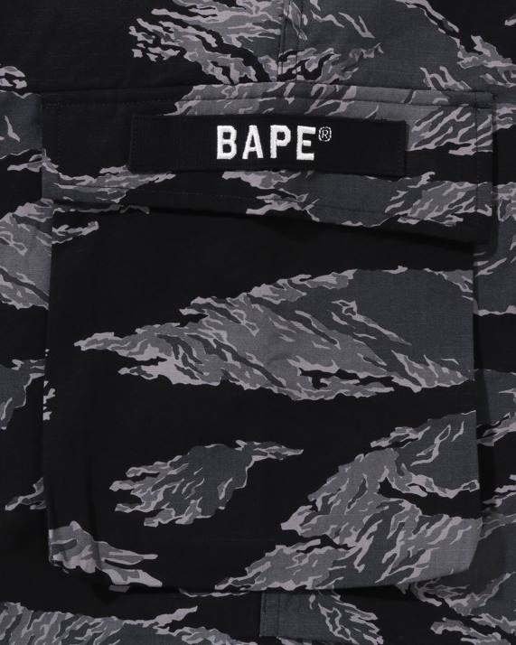 A Bathing Ape Mænd tiger camo militærbukser med afslappet pasform HH6J335 sort