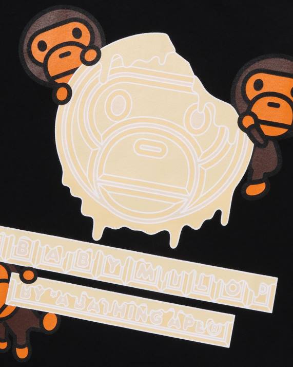 A Bathing Ape Mænd valentine chokolade baby milo tee HH6J311 sort