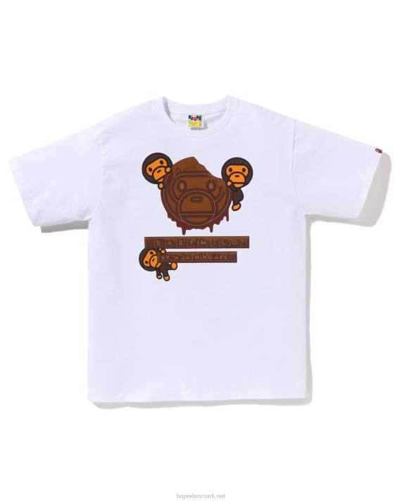 A Bathing Ape Mænd valentine chokolade baby milo tee HH6J312 hvid