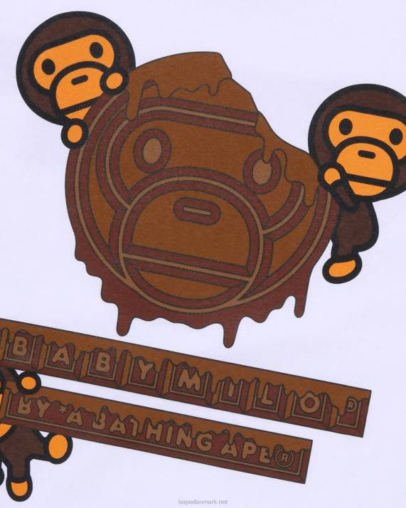 A Bathing Ape Mænd valentine chokolade baby milo tee HH6J312 hvid