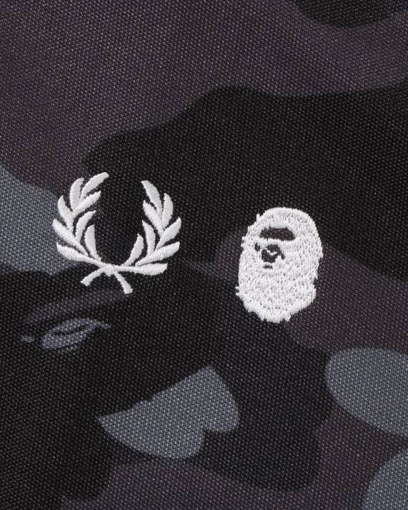 A Bathing Ape Mænd x fred perry farve camo træningsjakke HH6J214 sort