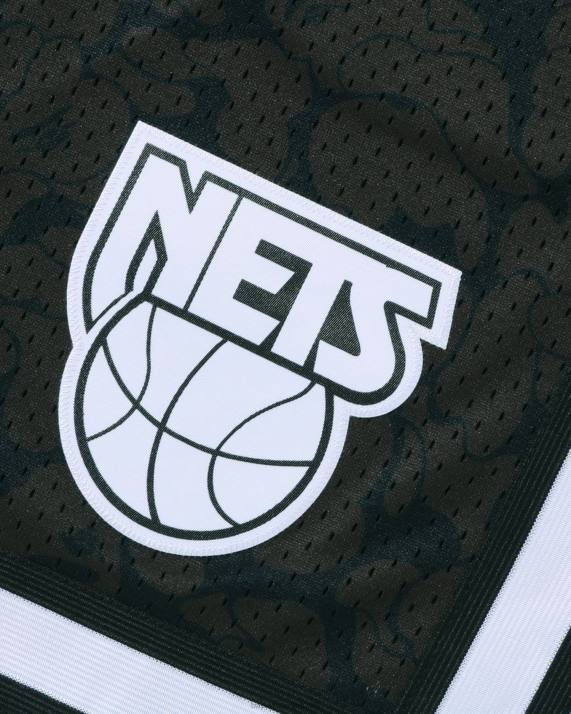 A Bathing Ape Mænd x mn brooklyn nets jersey shorts HH6J372 sort