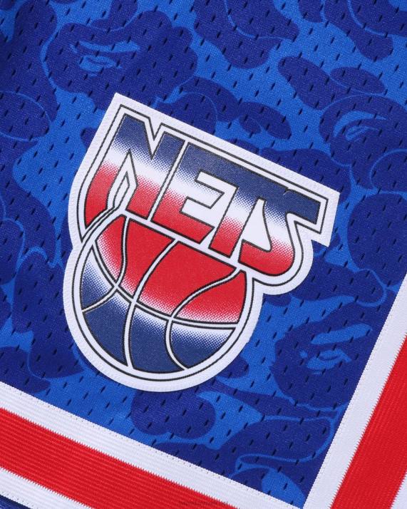 A Bathing Ape Mænd x mn brooklyn nets jersey shorts HH6J373 blå