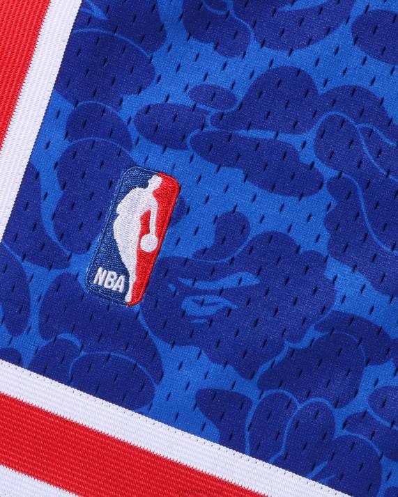 A Bathing Ape Mænd x mn brooklyn nets jersey shorts HH6J373 blå