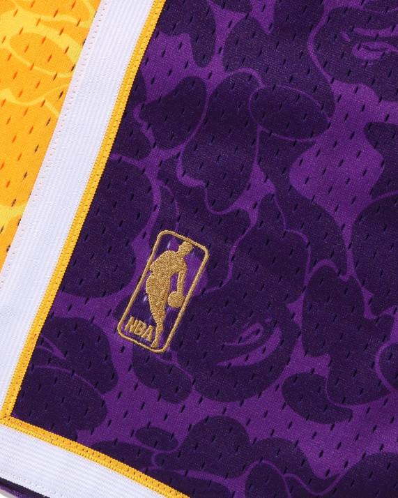 A Bathing Ape Mænd x mn los angeles lakers jersey shorts HH6J361 lilla