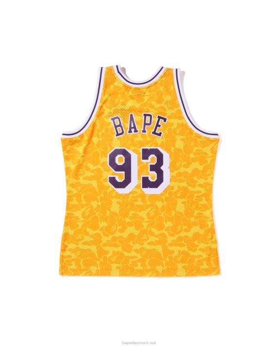 A Bathing Ape Mænd x mn los angeles lakers jersey tanktop HH6J369 gul