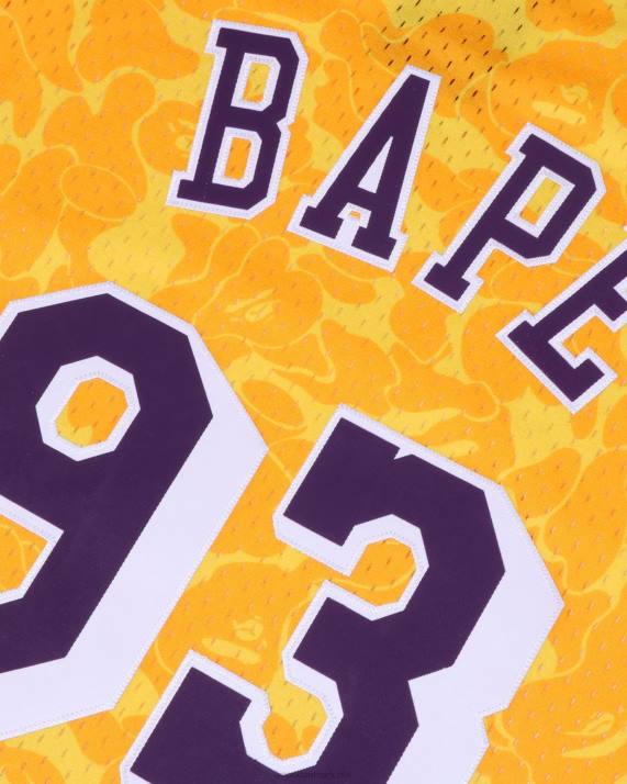 A Bathing Ape Mænd x mn los angeles lakers jersey tanktop HH6J369 gul