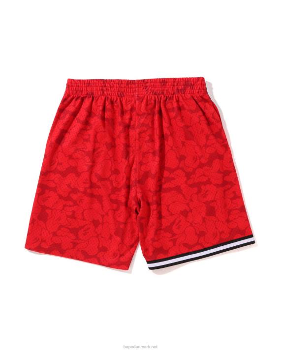 A Bathing Ape Mænd x mn miami varme jersey shorts HH6J370 knaldrød