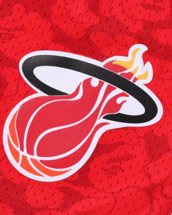 A Bathing Ape Mænd x mn miami varme jersey shorts HH6J370 knaldrød