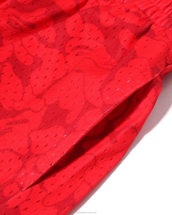 A Bathing Ape Mænd x mn miami varme jersey shorts HH6J370 knaldrød