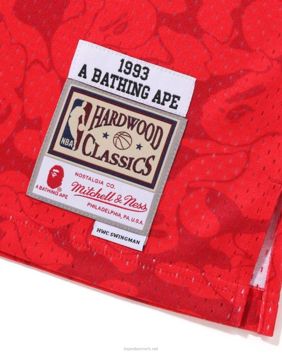 A Bathing Ape Mænd x mn miami varme jersey tanktop HH6J364 knaldrød