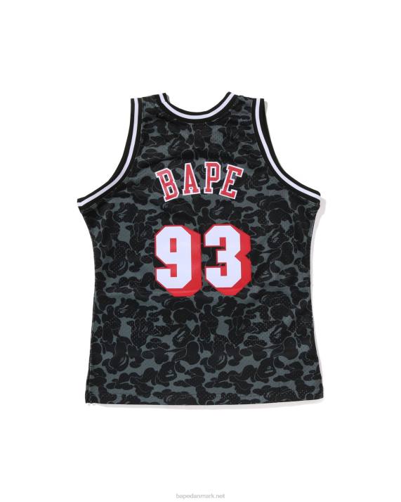 A Bathing Ape Mænd x mn miami varme jersey tanktop HH6J365 sort