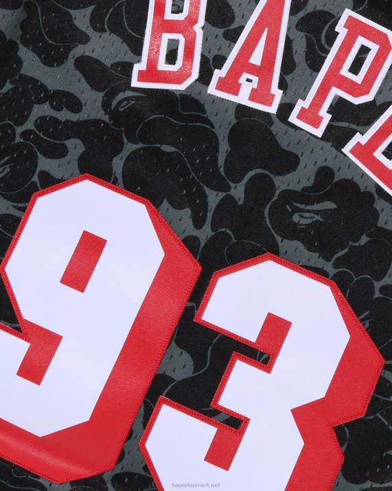 A Bathing Ape Mænd x mn miami varme jersey tanktop HH6J365 sort