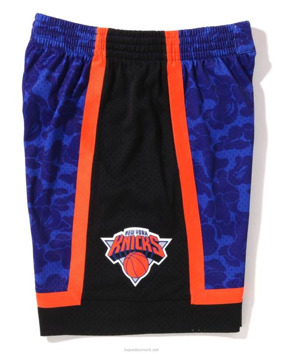 A Bathing Ape Mænd x mn new york knicks jersey shorts HH6J376 blå