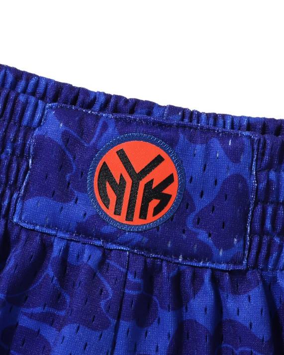 A Bathing Ape Mænd x mn new york knicks jersey shorts HH6J376 blå