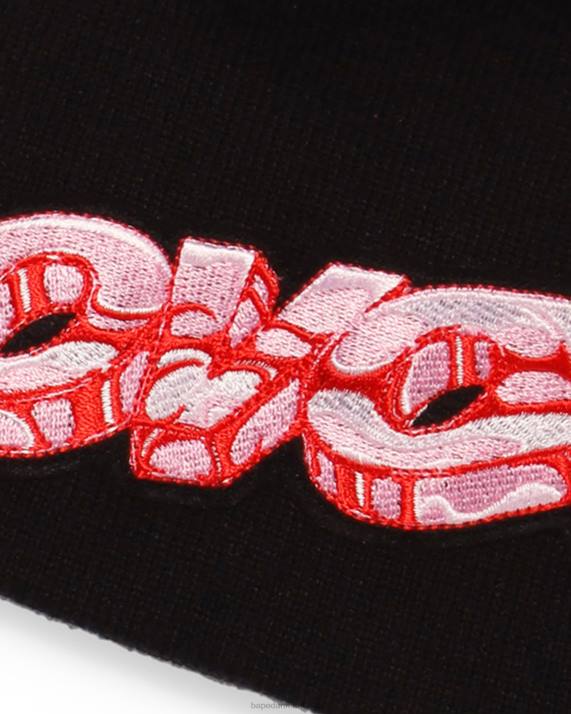 A Bathing Ape Mænd x ovo strik hue HH6J652 sort