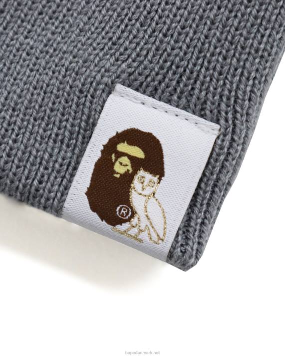 A Bathing Ape Mænd x ovo strik hue HH6J653 grå