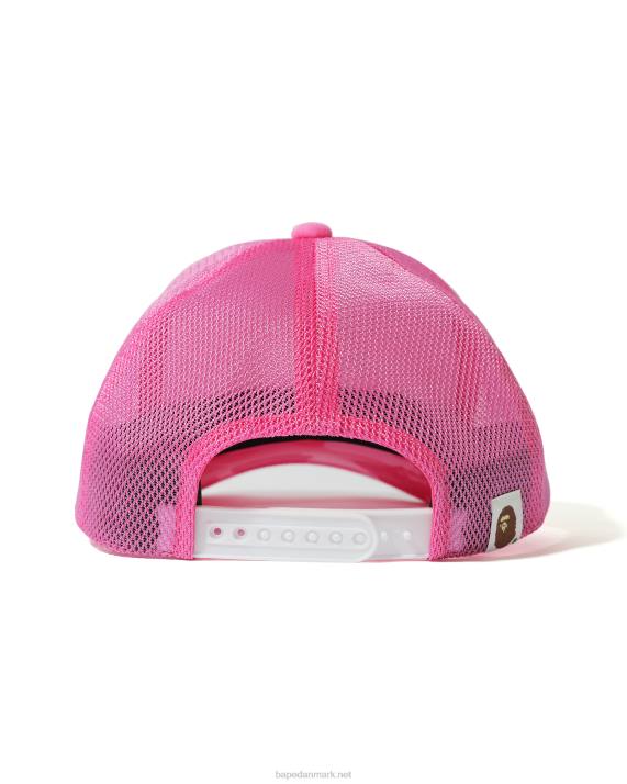 A Bathing Ape Mænd x stussy trucker kasket HH6J583 lyserød