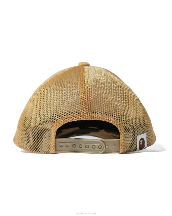 A Bathing Ape Mænd x stussy trucker kasket HH6J585 gul